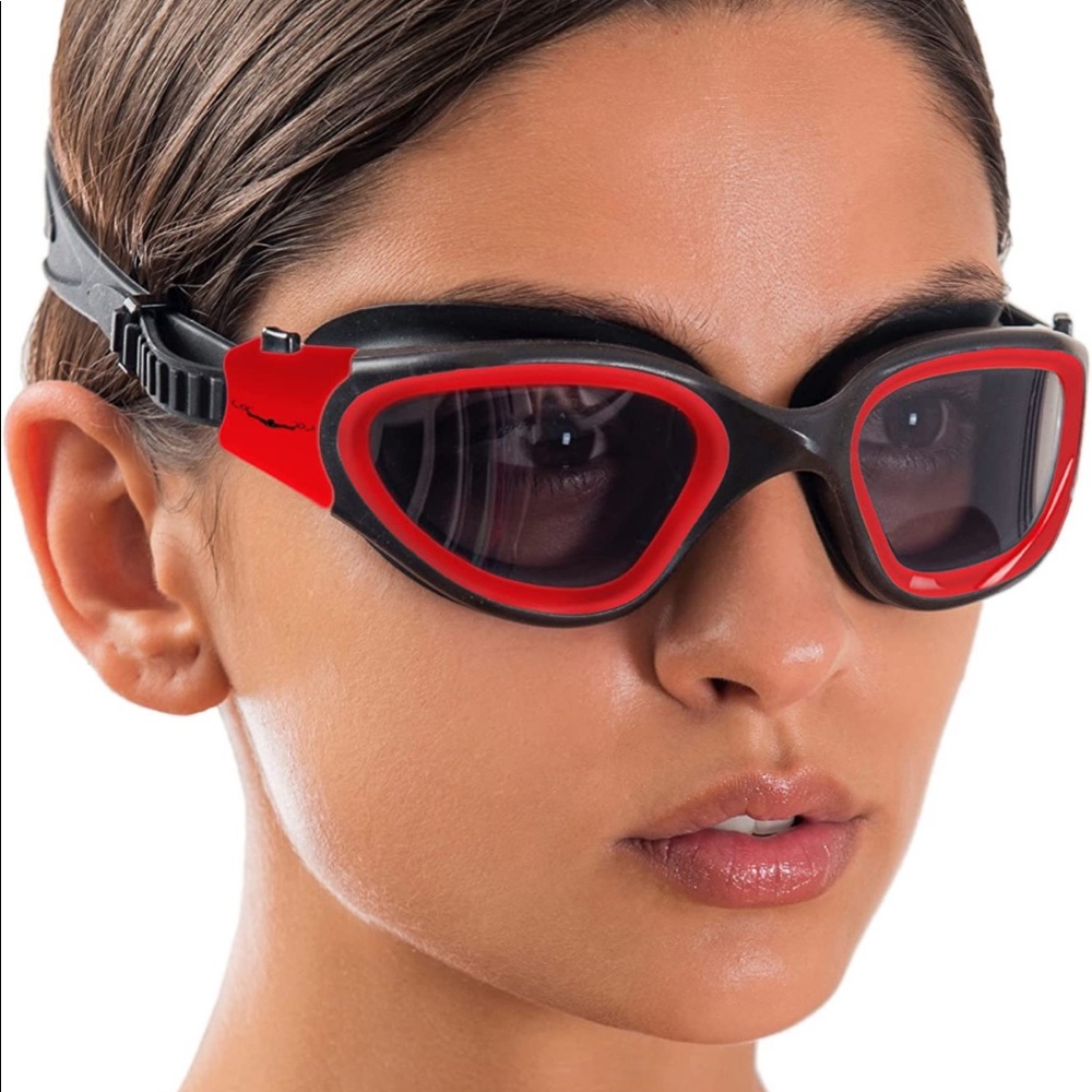 Aqtivaqua Swimming Goggles Red and Black